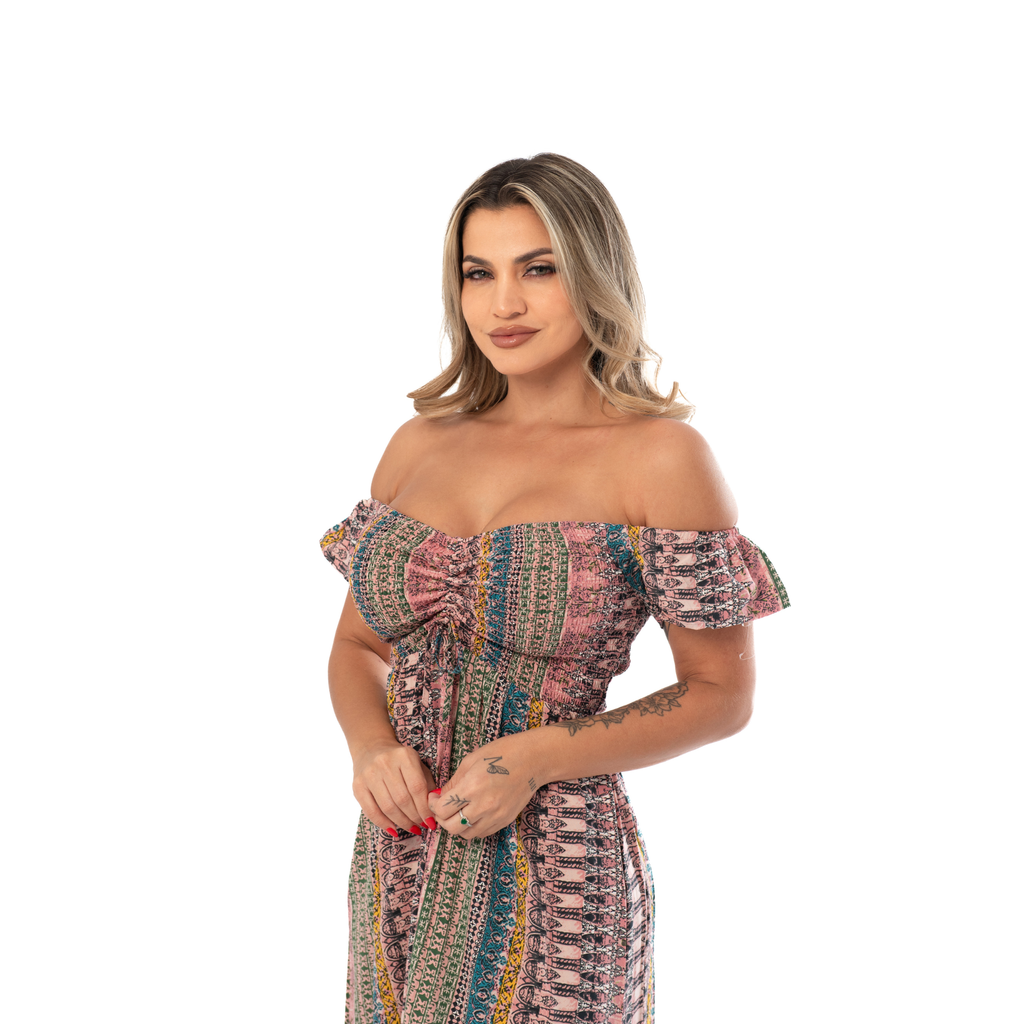 Vestido multicolor de verano