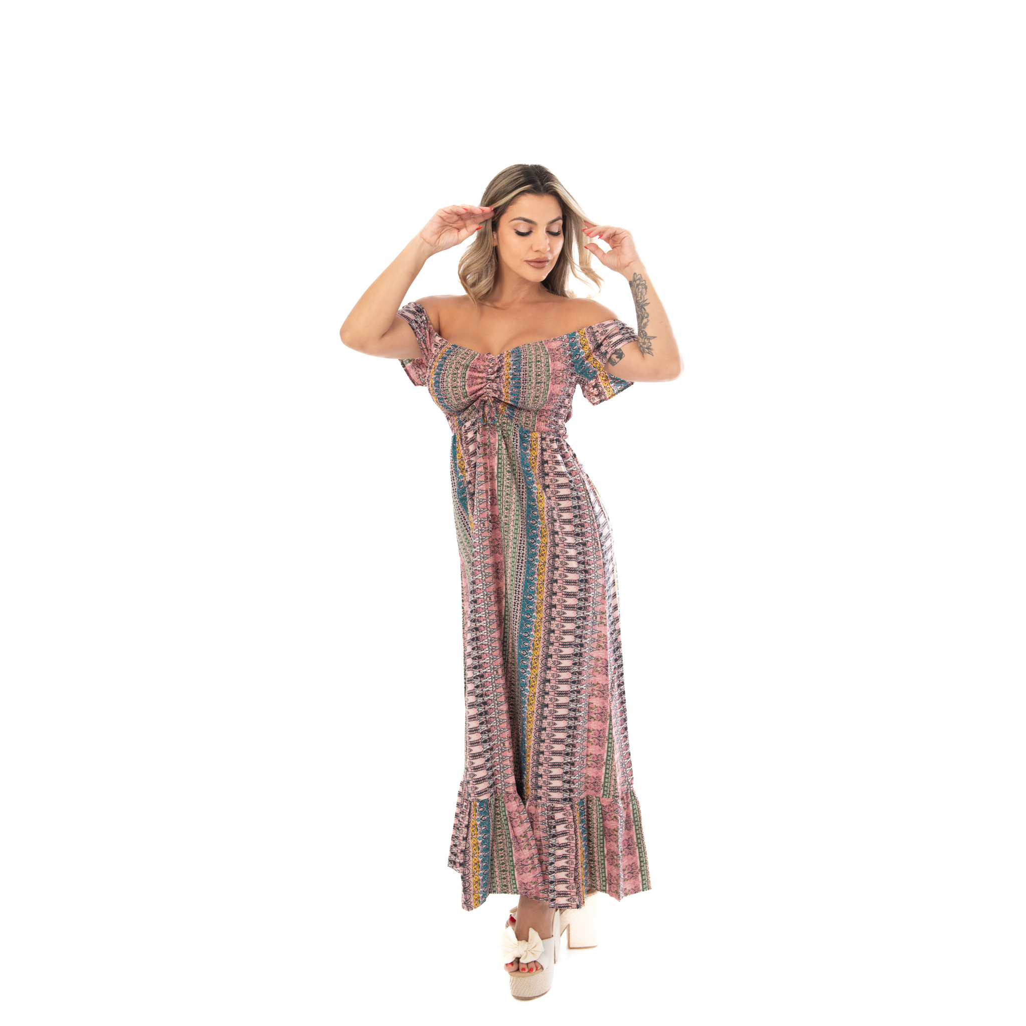 Vestido multicolor de verano
