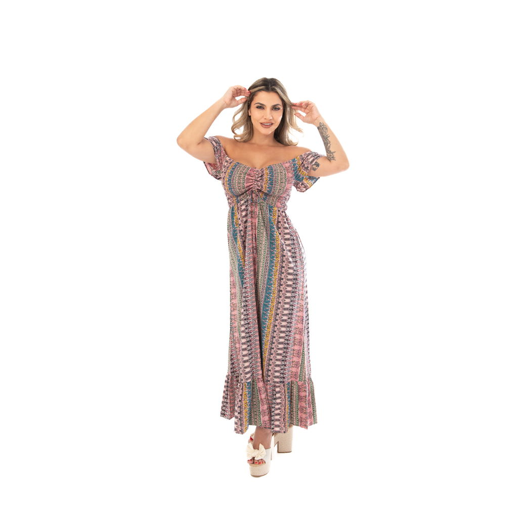 Vestido multicolor de verano